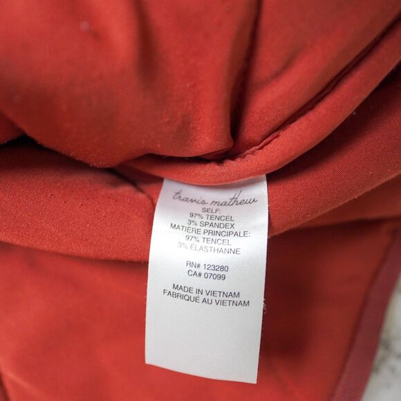 Travis Mathew Red Fern Leaf Printed Quilted Golf Jacket - Women's Medium - Picture 3 of 8
